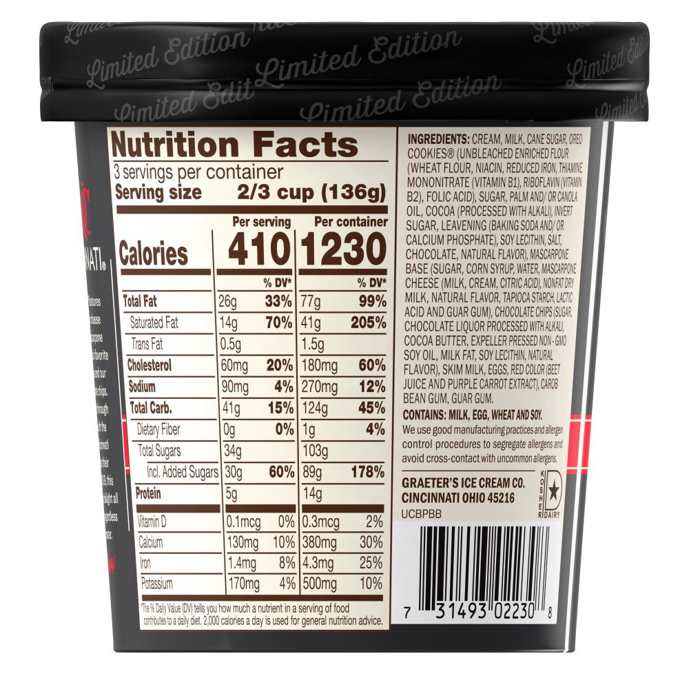 slide 2 of 2, Graeter's Boldly Bearcat Ice Cream, 16 oz