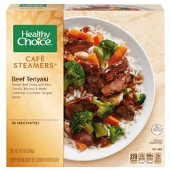 Healthy Choice Café Steamers Beef Teriyaki, Frozen Meal, 9.5 oz.