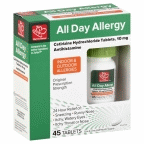 slide 1 of 1, Harris Teeter All Day Allergy - 10 mg Tablets, 45 ct