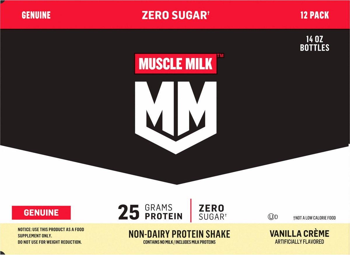 slide 10 of 10, MUSCLE MILK Vanilla Cream Dairy Substitute - Shelf Stable, 168 fl oz