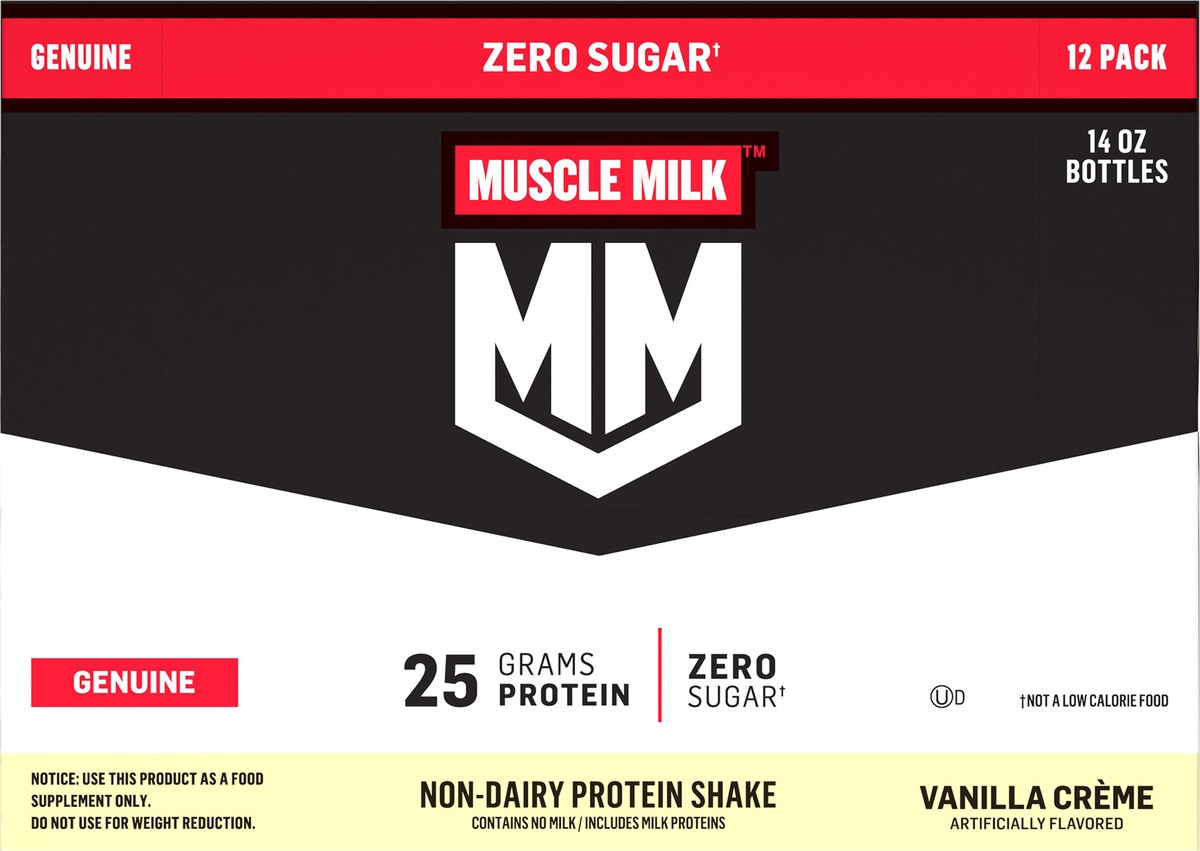 slide 6 of 10, MUSCLE MILK Vanilla Cream Dairy Substitute - Shelf Stable, 168 fl oz