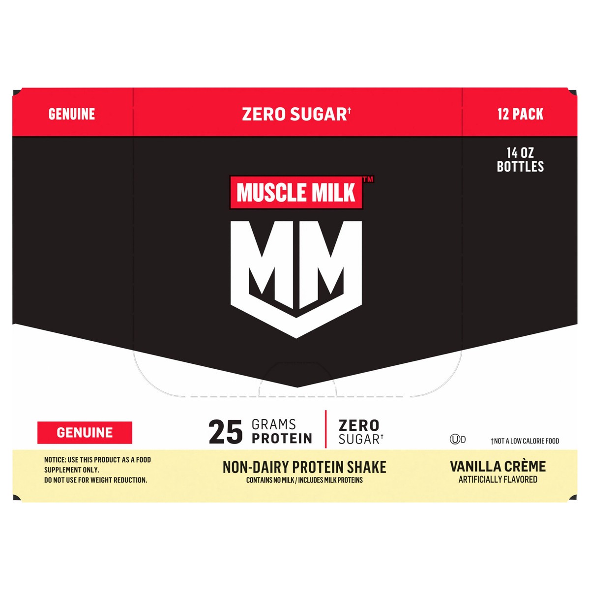 slide 2 of 10, MUSCLE MILK Vanilla Cream Dairy Substitute - Shelf Stable, 168 fl oz
