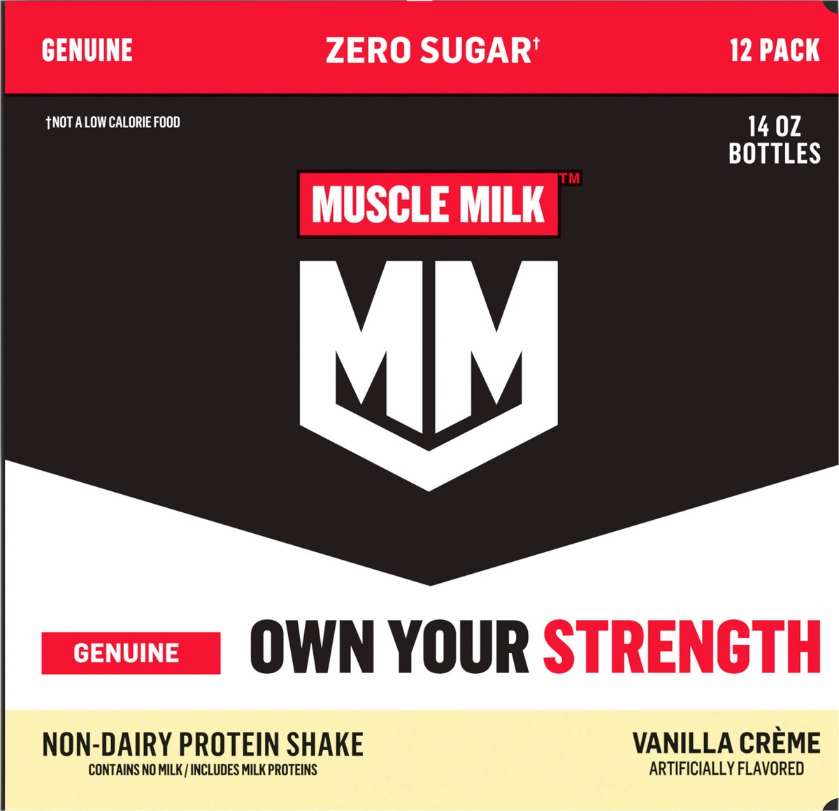 slide 5 of 10, MUSCLE MILK Vanilla Cream Dairy Substitute - Shelf Stable, 168 fl oz