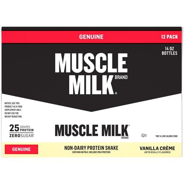 slide 1 of 1, CytoSport Muscle Milk Vanilla Creme Nutritional Shake, 14 oz bottles, 12 ct