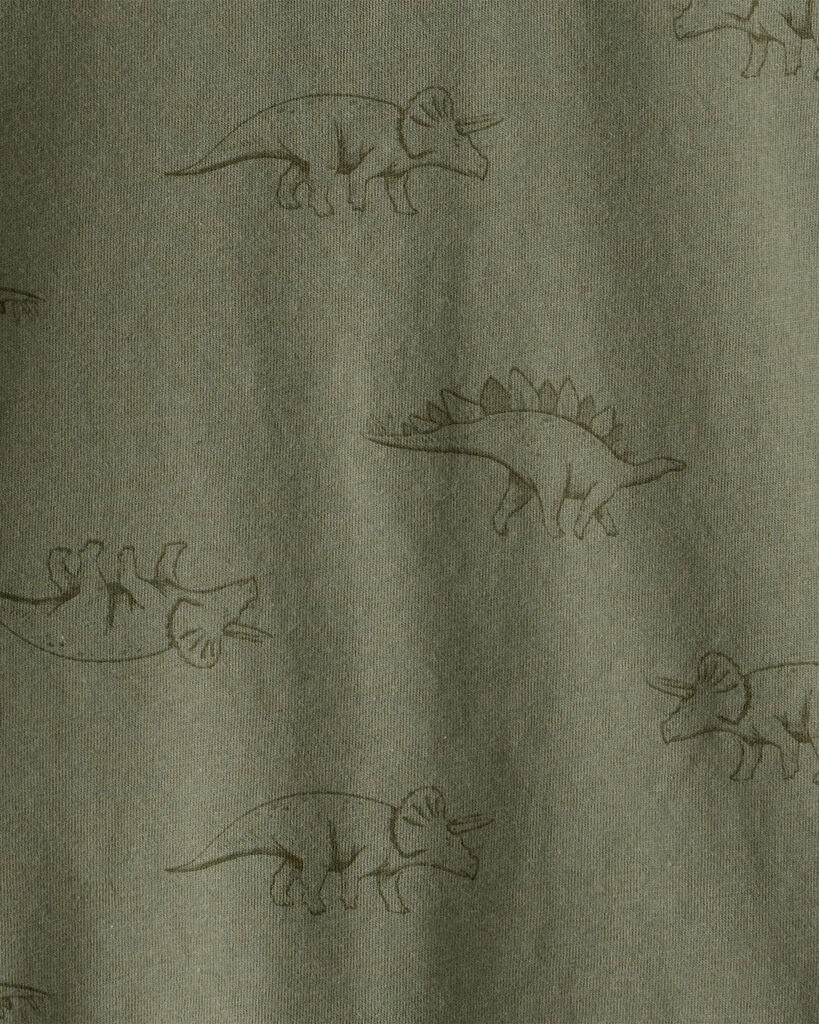 slide 2 of 2, Carter's Toddler Boy Dinosaur Print Long-Sleeve Tee - Green Green 2T, 1 ct
