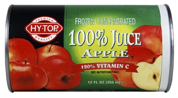 slide 1 of 1, Hy-Top Frozen 100% Apple Juice, 12 oz