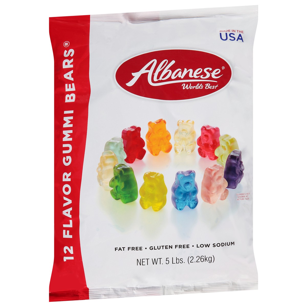 slide 13 of 14, Albanese World's Best 12 Flavor Gummi Bears 5 lb, 5 lb