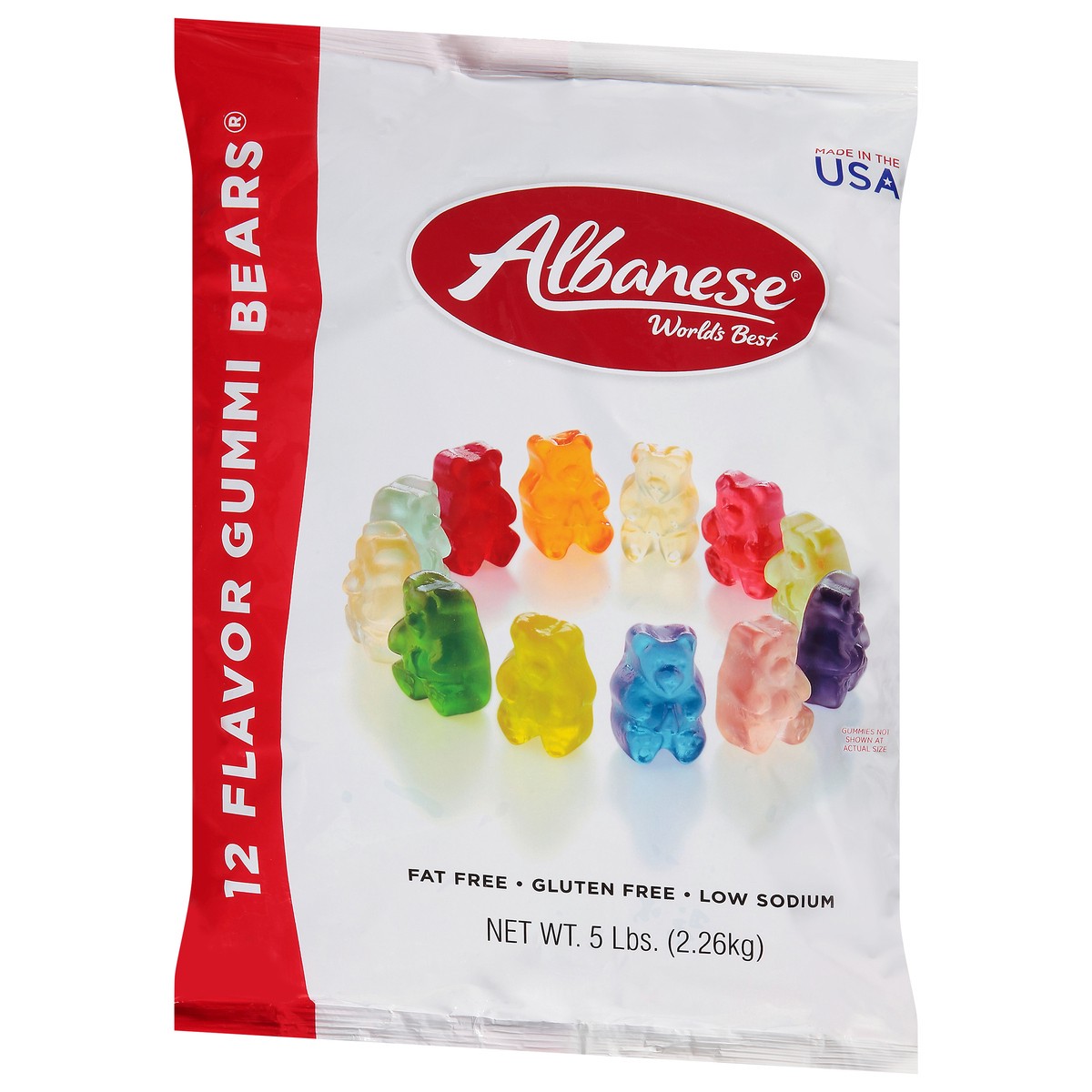 slide 5 of 14, Albanese World's Best 12 Flavor Gummi Bears 5 lb, 5 lb
