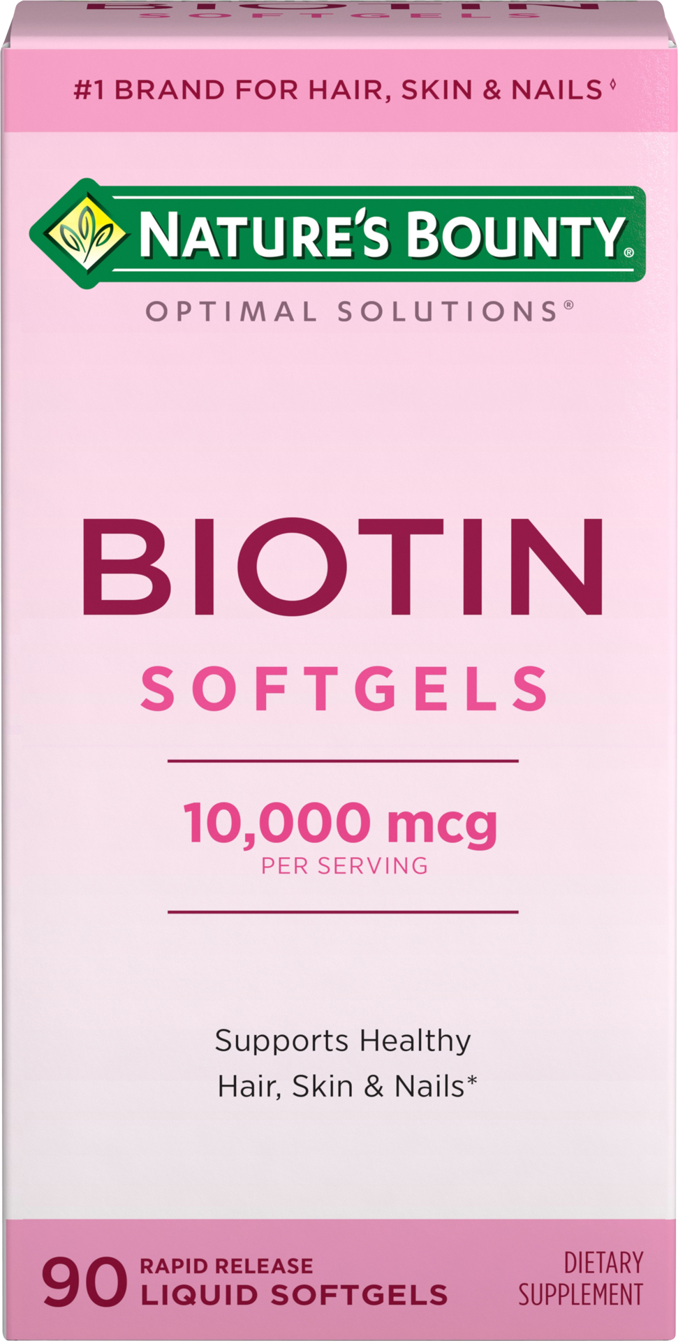 slide 1 of 4, Nature's Bounty Biotin 10,000mcg, 90 ct