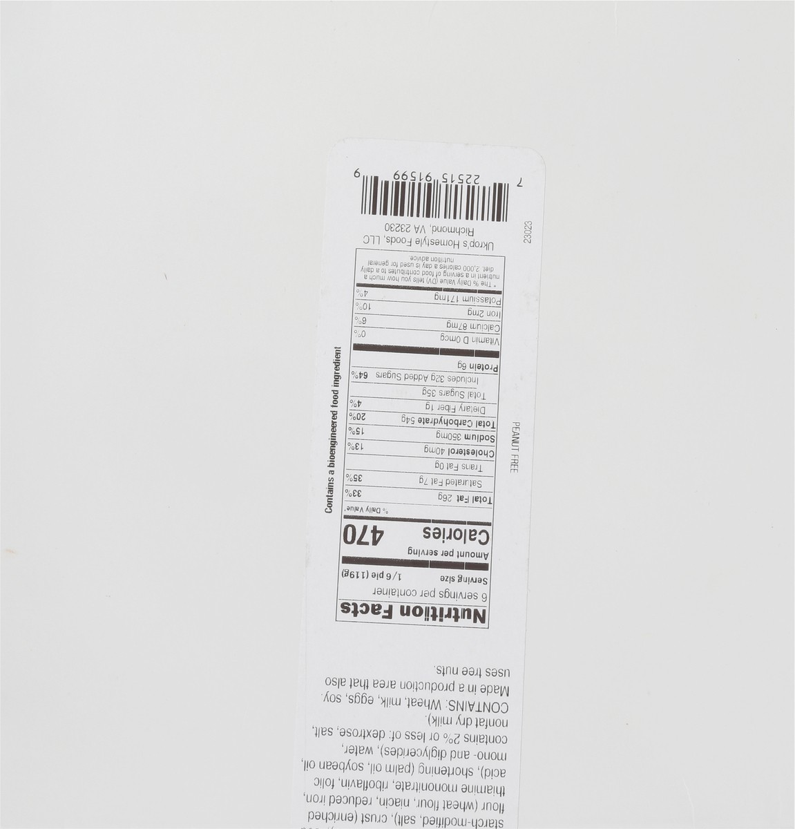 slide 10 of 14, Ukrop's Chocolate Fudge Pie 25 oz, 25 oz