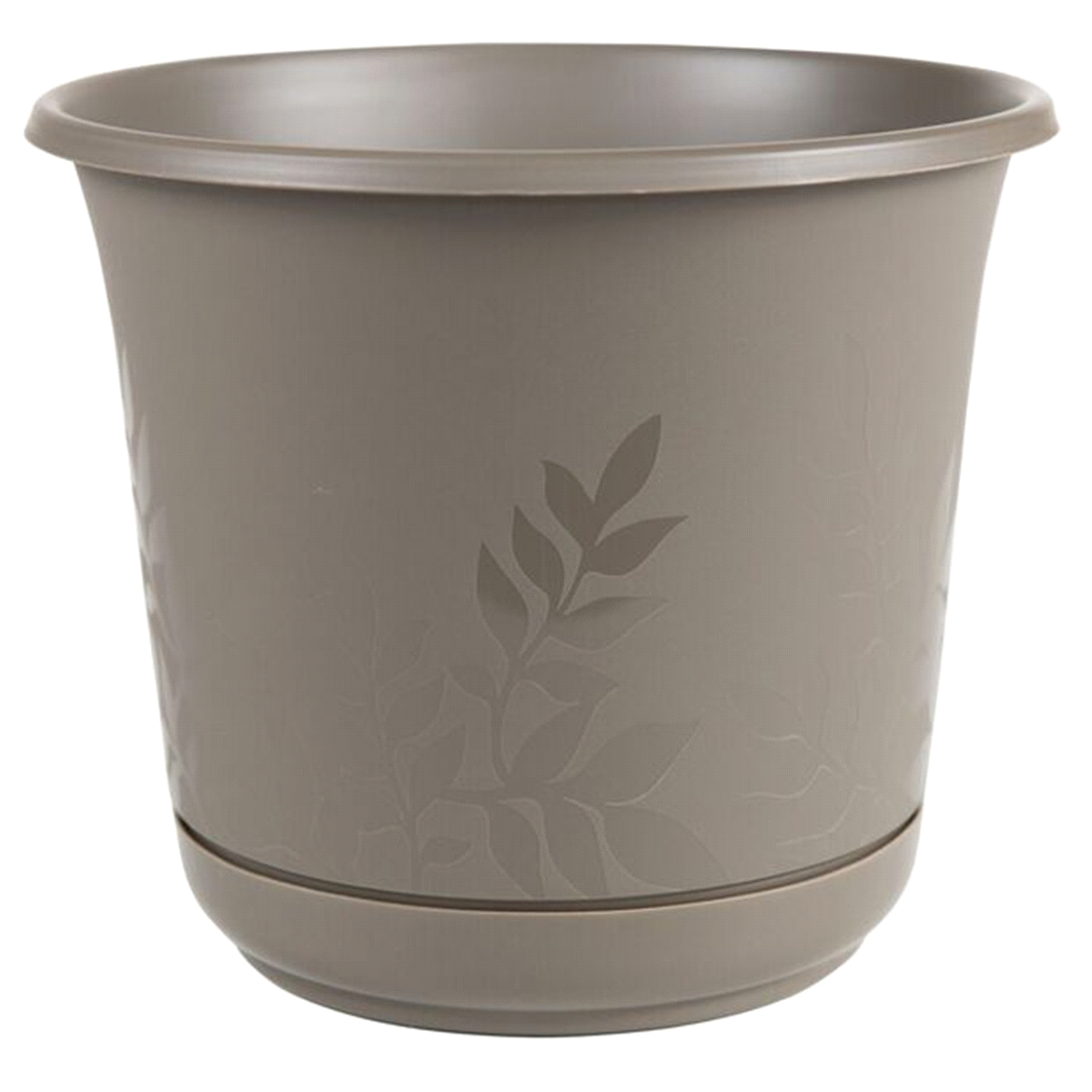 slide 1 of 1, Freesia Planter With Saucer - Peppercorn - Bloem, 16 in