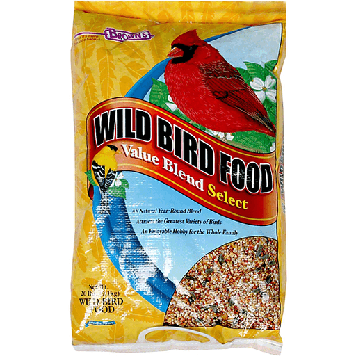 slide 1 of 1, Brown's Wild Bird Food, Value Blend Select, 20 lb