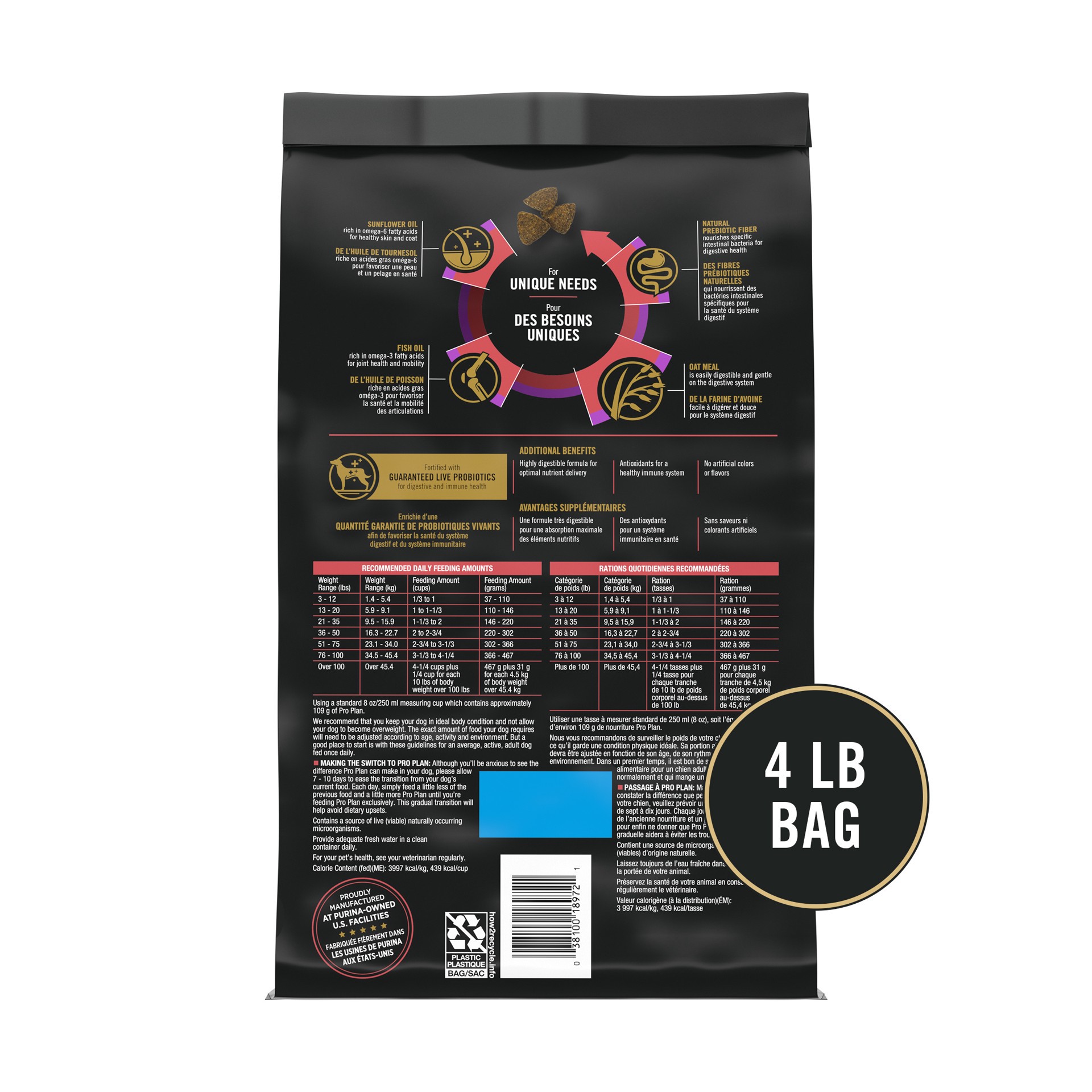 slide 2 of 9, Purina Pro Plan Sensitive Skin & Stomach Adult Dry Dog Food - Turkey & Oat Meal, 4 lb