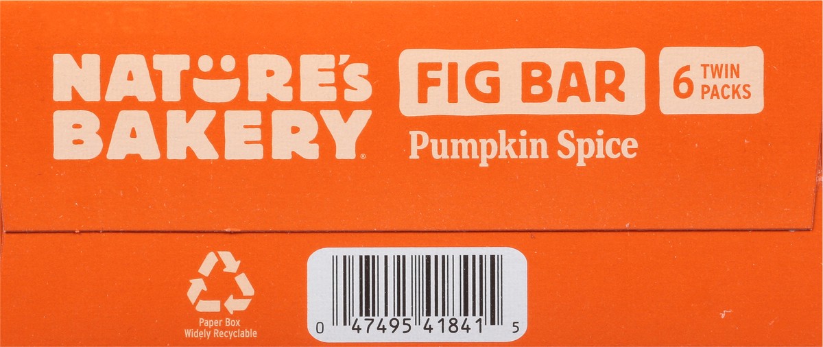 slide 7 of 14, Nature's Bakery Pumpkin Spice Whole Wheat Fig Bars, Snack Bars, 6 Ct, 6 ct