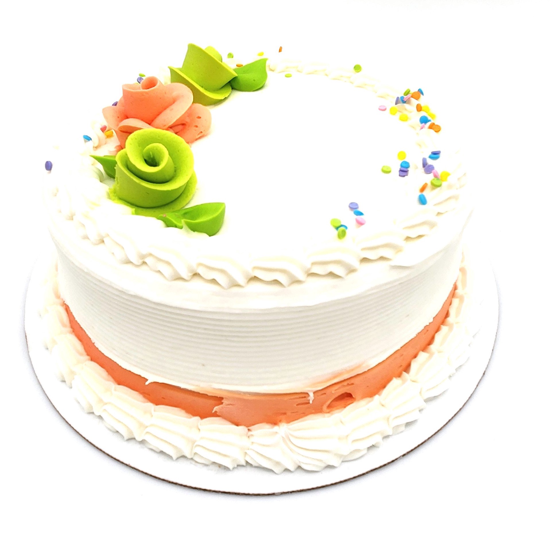 slide 1 of 1, 8'' Dl Birthday Gold Cake(Dm), 48 oz