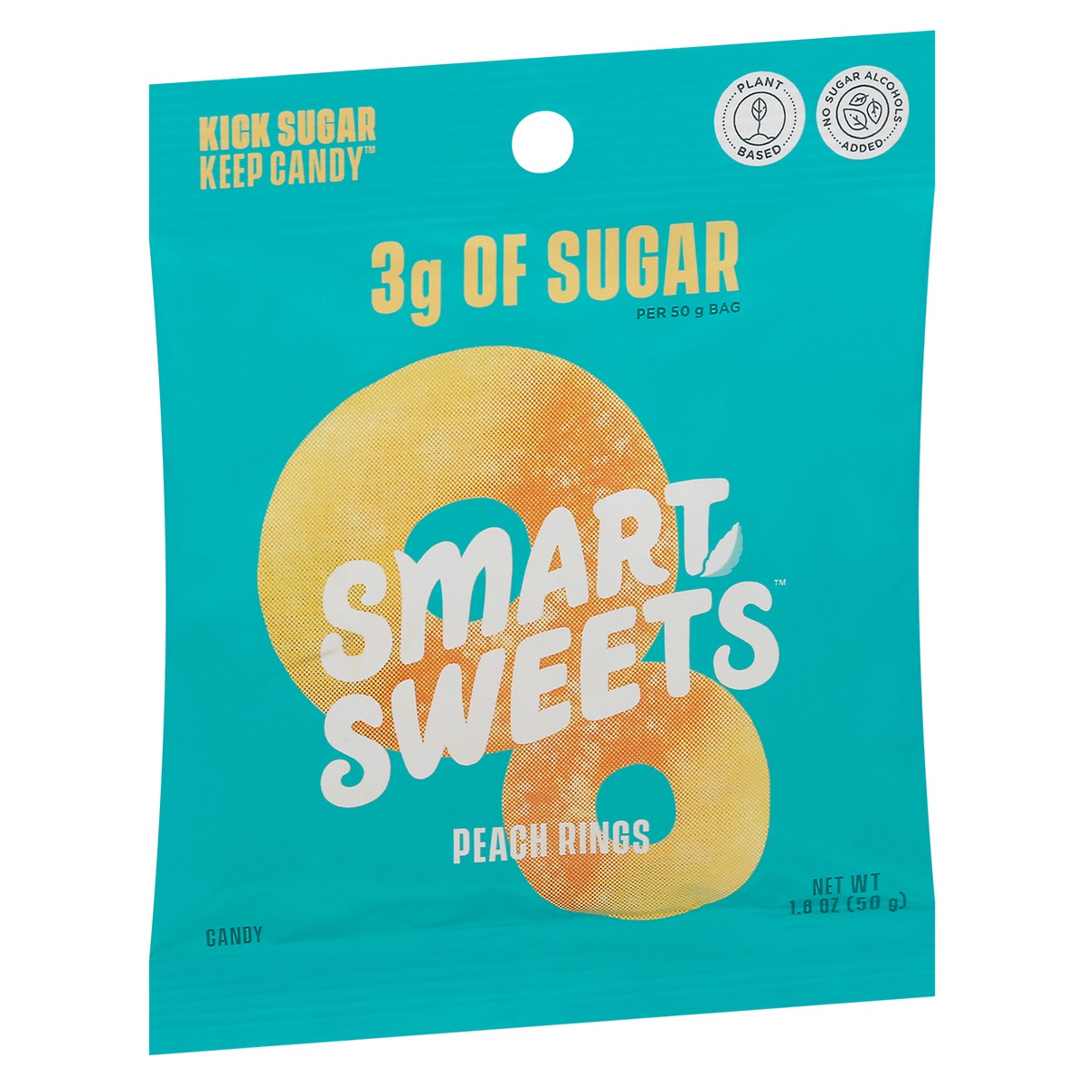 slide 5 of 13, SmartSweets Peach Rings Candy 1.8 oz, 1.8 oz