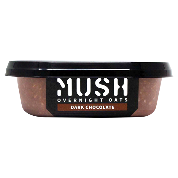 slide 1 of 1, MUSH Dark Chocolate Flavored Overnight Oats, 6 oz