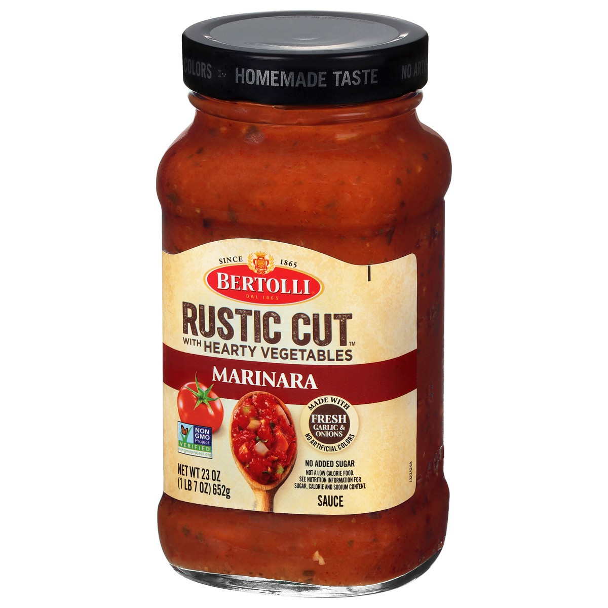 slide 7 of 11, Bertolli Rustic Cut Marinara and Traditional Vegetables Pasta Sauce, 