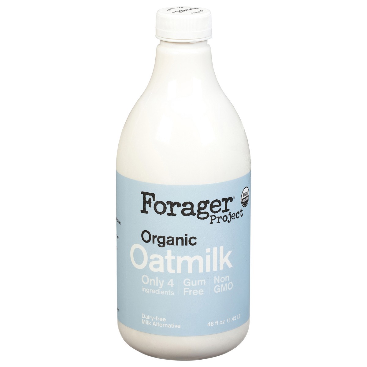 slide 1 of 9, Forager Project Oatmilk Vegan Unsweetened Organic, 48 oz