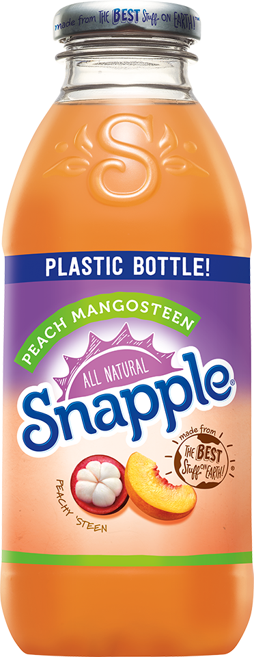 slide 1 of 2, Snapple Peach Manogsteen  Tea, 16 fl oz