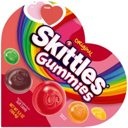SKITTLES Gummies Original Valentine's Day Gummy Candy Heart Box, 5.8 oz