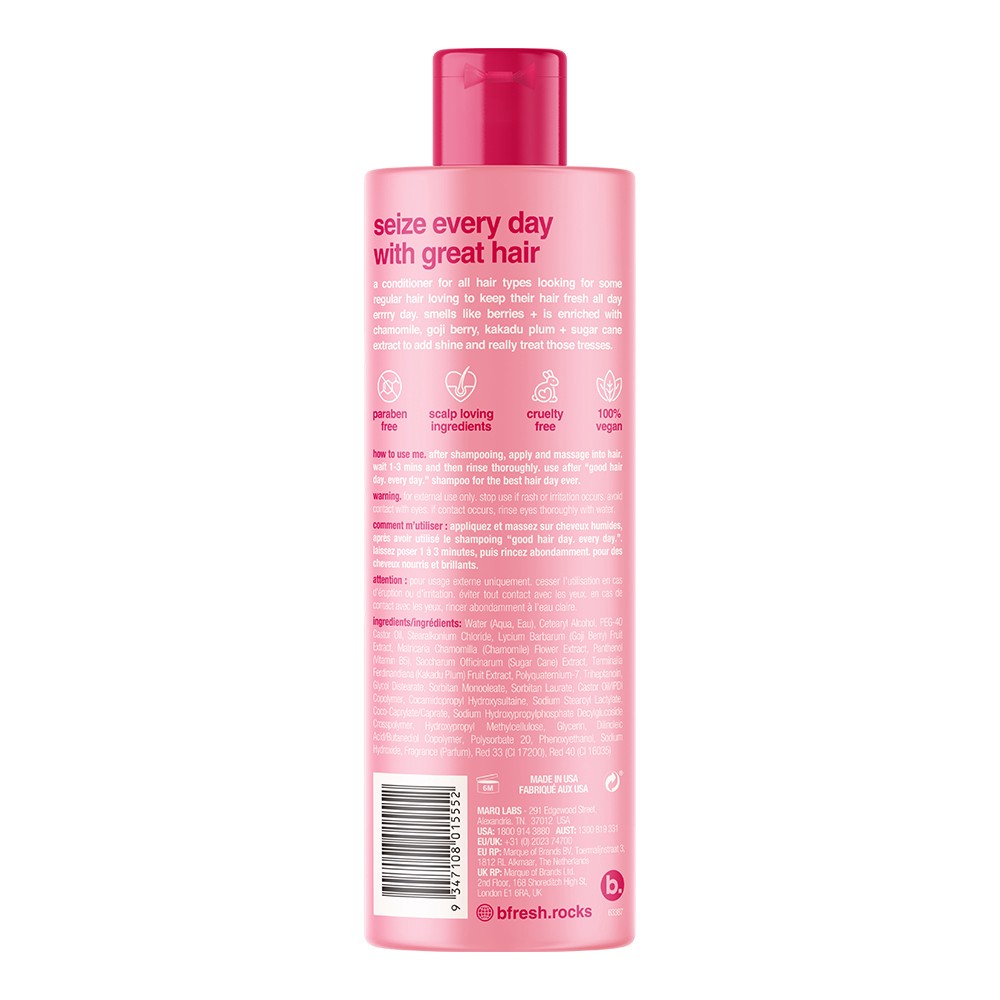 slide 2 of 2, B. Fresh Good Hair Day. Every Day. Daily Care Berry Bliss Conditioner 12 fl oz, 12 fl oz