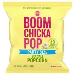 Angie''s BOOMCHICKAPOP Sea Salt Popcorn, Gluten Free, Party Size, 6.7 oz.