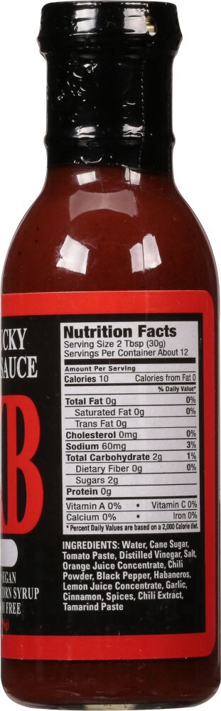 slide 2 of 4, The Okb Hot Barbeque Sauce, 14 oz