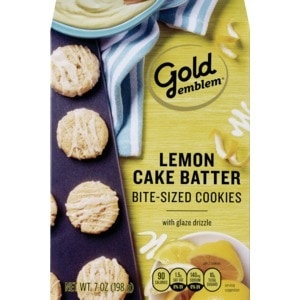 slide 1 of 1, CVS Gold Emblem Gold Emblem Lemon Cake Batter Bite-Sized Cookies, 7 Oz, 7 oz
