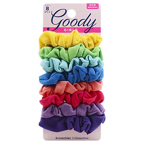 slide 1 of 1, Goody Ouchless Girls Scrunchies Rainbow, 8 ct