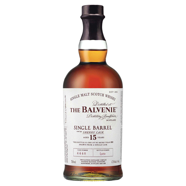 slide 1 of 1, The Balvenie 15yr Single Barrel Sherry Cask Scotch Whisky Bottle, 750 ml