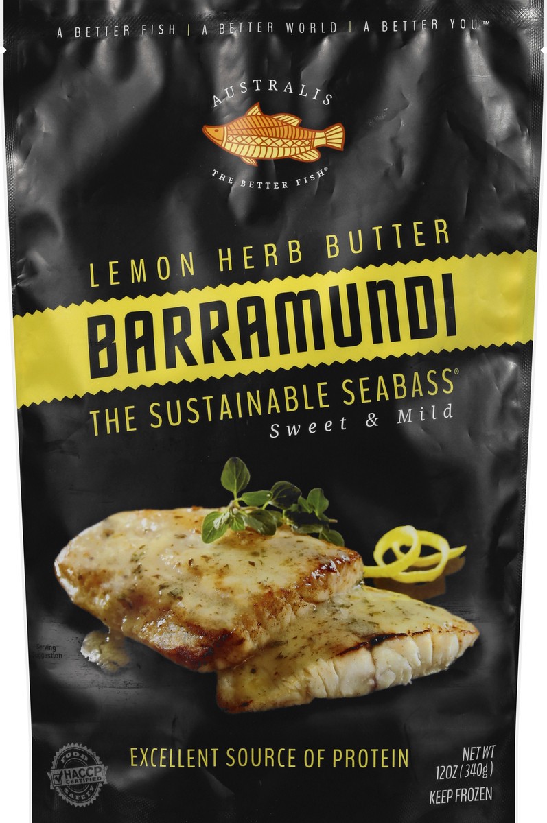 slide 9 of 11, Australis Lemon Herb Butter Barramundi 12 oz, 12 oz