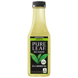 Pure Leaf Real Brewed Tea Unsweetened Green Tea 18.5 Fl Oz Bottle