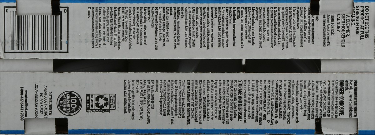slide 10 of 12, A1/First Street Germicidal Bleach, 3 x 121 oz