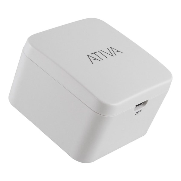 slide 1 of 3, Ativa Usb-C Wall Charger, White, 45866, 1 ct