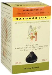 Naturcolor 5N Light Burdock Permanent Herbal Based Haircolor Gel