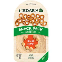Cedar's Foods Orginal Hummus with Pretzels Snack Pack