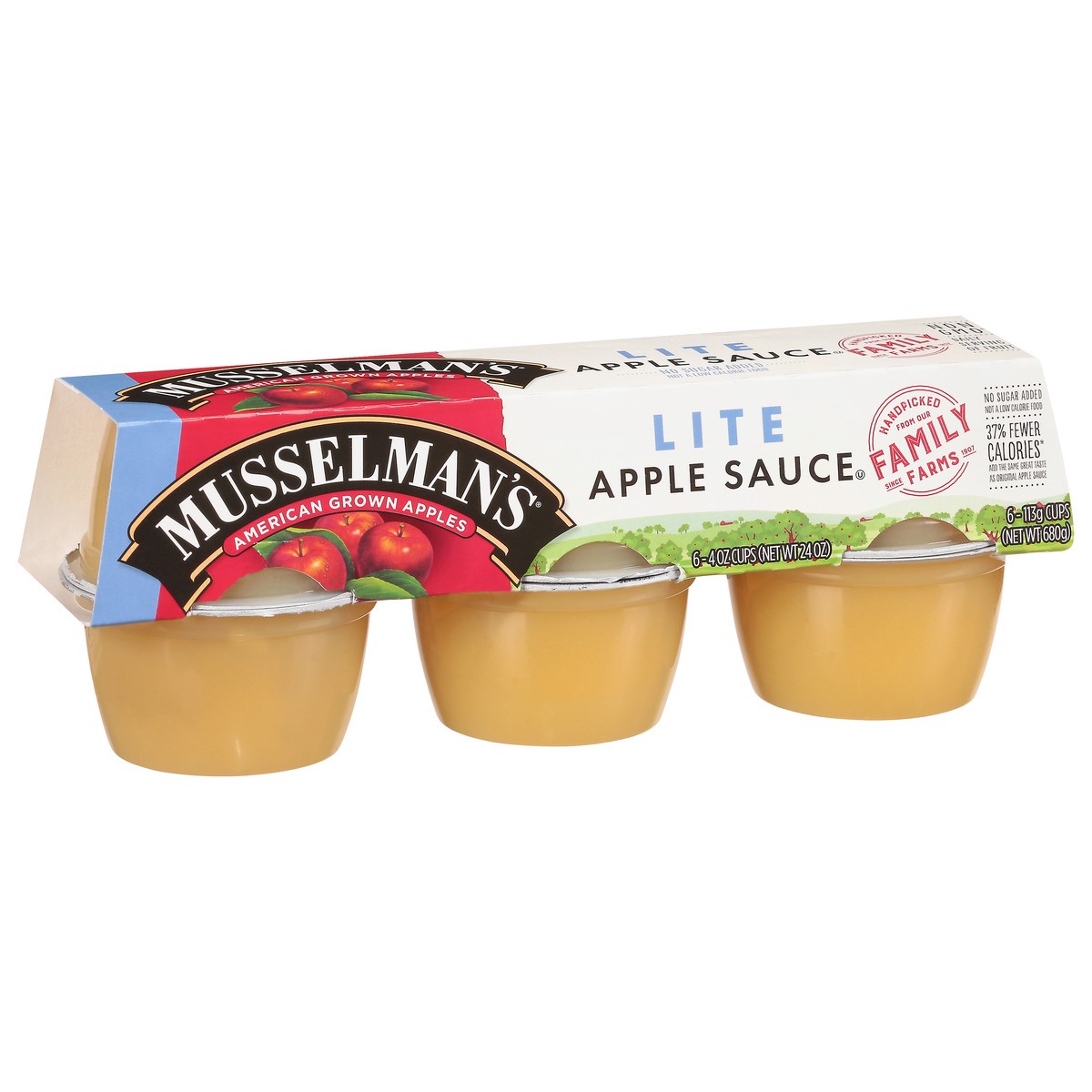 slide 6 of 13, Musselman's Lite Apple Sauce 6 - 4 oz., 6 ct