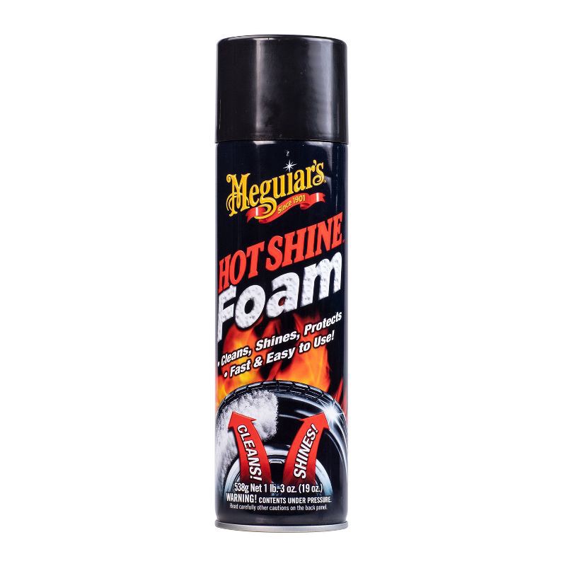 slide 1 of 11, Meguiar's Hot Shine Tire Foam, 19 oz