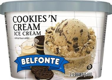 slide 1 of 1, Belfonte Classic Cookies N Cream, 48 oz