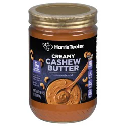 Harris Teeter Unsweetened Creamy Cashew Butter