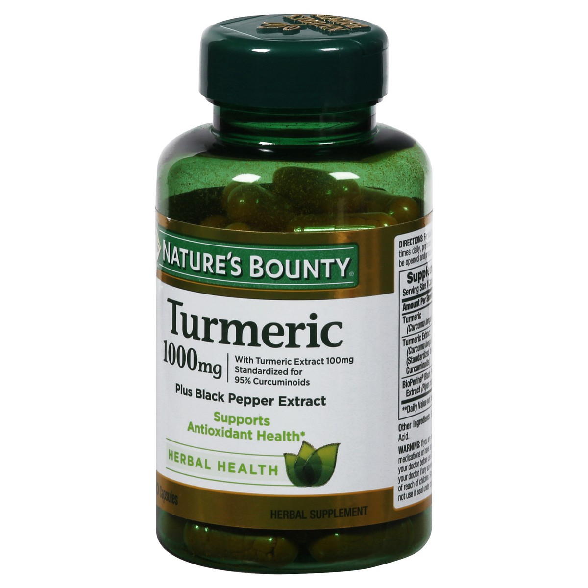 slide 9 of 9, Nature's Bounty Turmeric Capsules, 60 ct