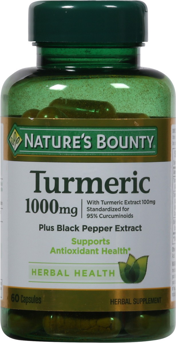 slide 4 of 9, Nature's Bounty Turmeric Capsules, 60 ct