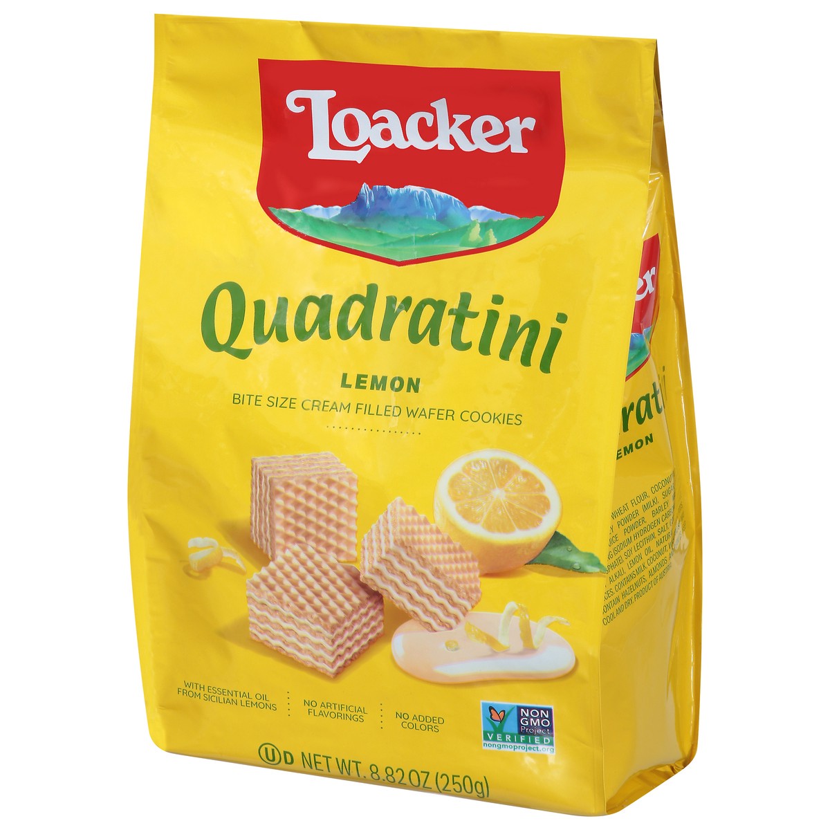 slide 2 of 9, Quadratini Lemon Wafer Cookies, 8.82 oz