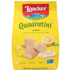 Quadratini Lemon Wafer Cookies