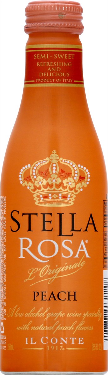 slide 1 of 10, Stella Rosa Peach Semi-Sweet White Wine 250mL, 1 liter