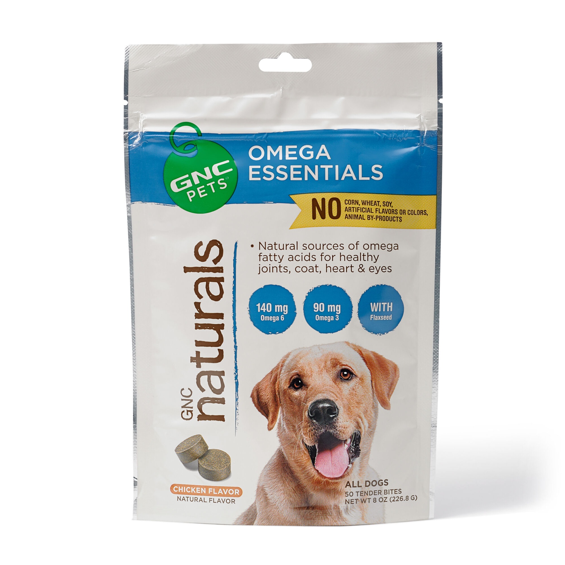 slide 1 of 1, GNC Pets GNC Naturals - Omega Essentials - Chicken Flavor, 50 ct