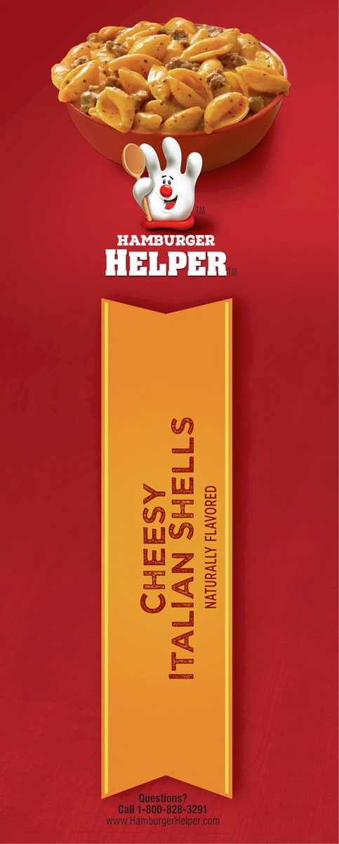 slide 9 of 12, Hamburger Helper, Cheesy Italian Shells Twin Pack, 12.2 oz box, 12.2 oz