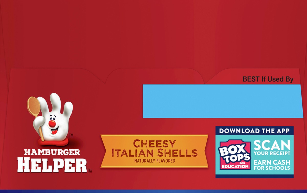 slide 10 of 12, Hamburger Helper, Cheesy Italian Shells Twin Pack, 12.2 oz box, 12.2 oz