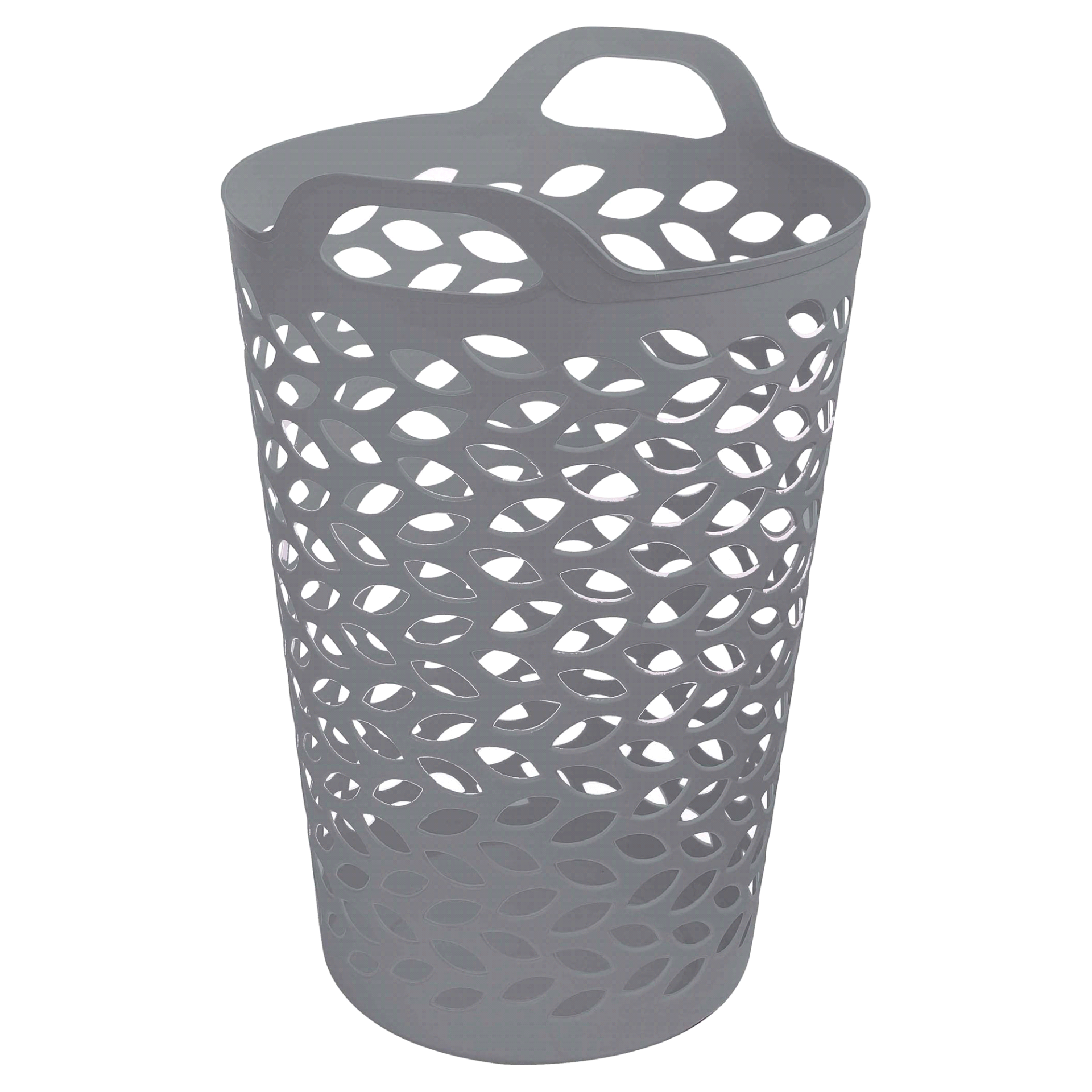 slide 1 of 1, EZY Storage 2.2BU Fleur Flexi Laundry Hamper Grey, 75.8 liter